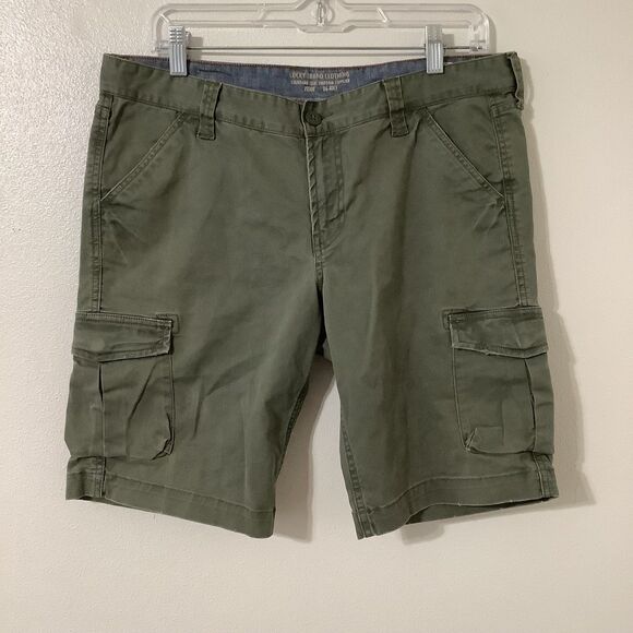 Lucky Brand Unisex Utility Gorpcore Casual Summer Military Khaki Shorts 10/30 - Picture 1 of 8